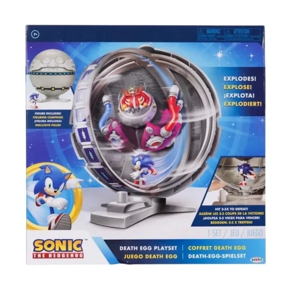 New! Sonic the Hedgehog Death Egg Battle Set - Blue, Red, Gray - Picture 2 of 6